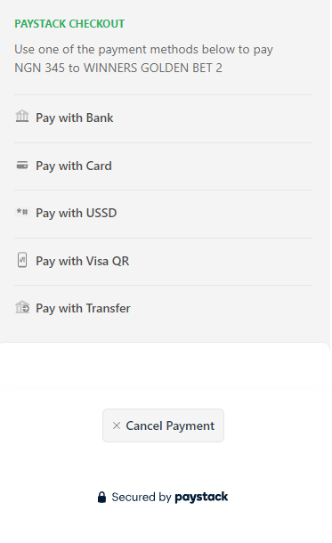 Payment methods WGB