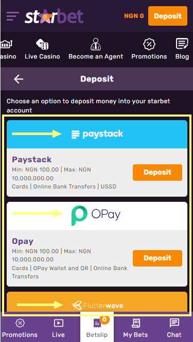 Payment methods