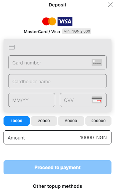 The details of the card Betmaster