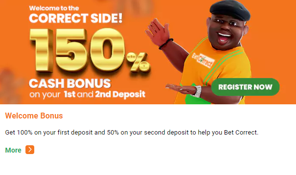 BetCorrect Welcome Bonus