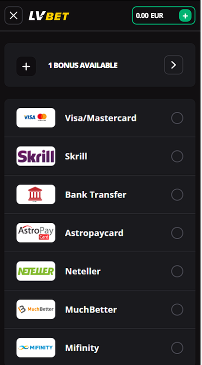 Payment methods