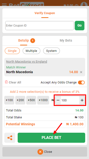 BetCorrect betting