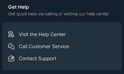 Customer support