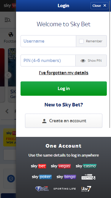 Sky Bet Authorization