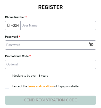 Registration Frapapa