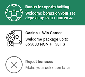 welcome bonuses Betwinner