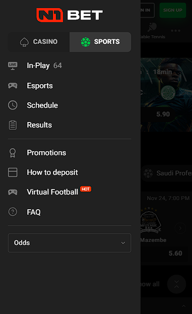 N1bet bookmaker mobile site