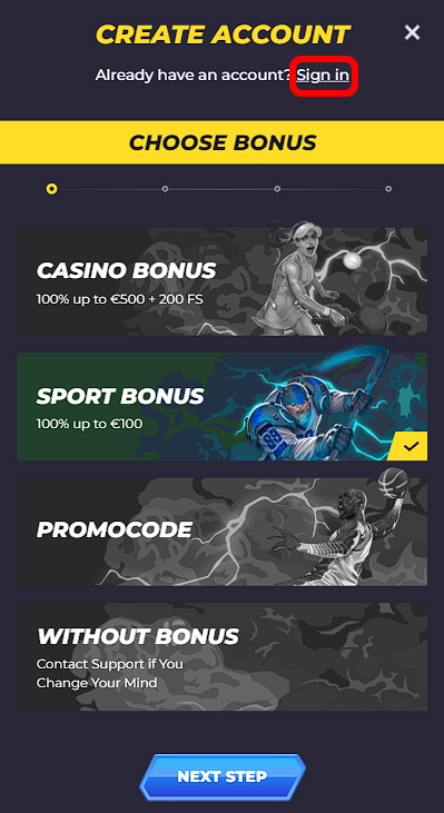 How to sign up on Powbet?