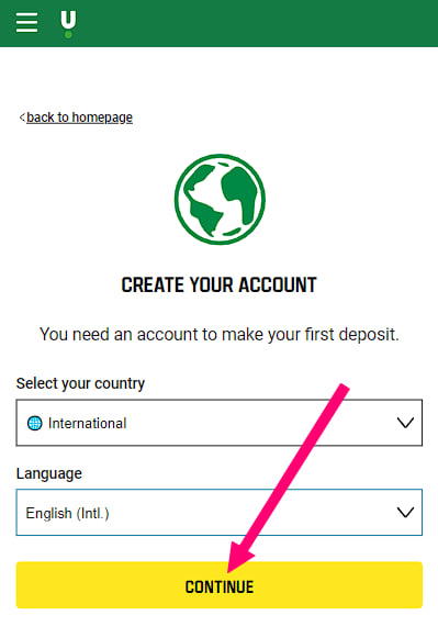 Create account