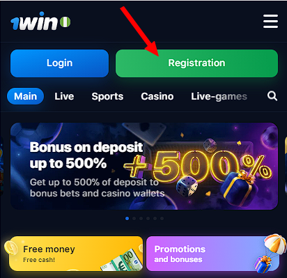 1win how to register