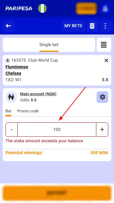 Paripesa Betting Process