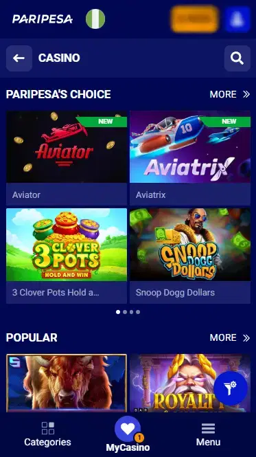 Paripesa Casino