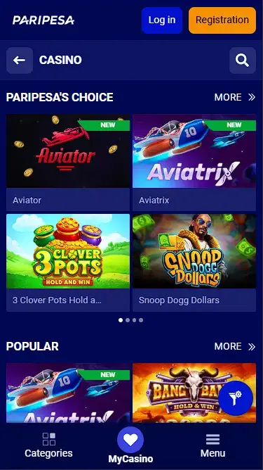 paripesa casino