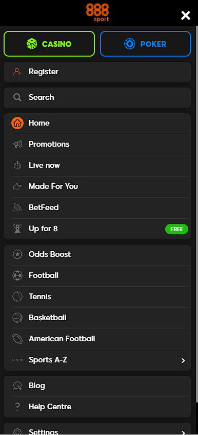 888sport mobile version menu