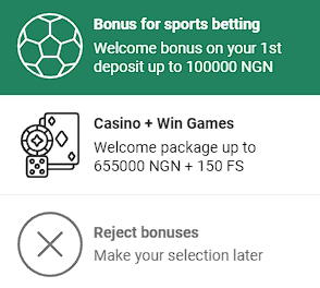 Welcome bonus Betwinner