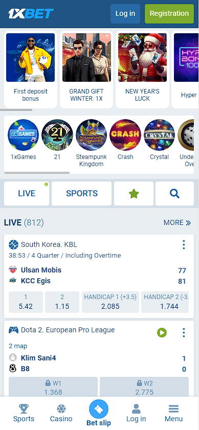 1xbet mobile version