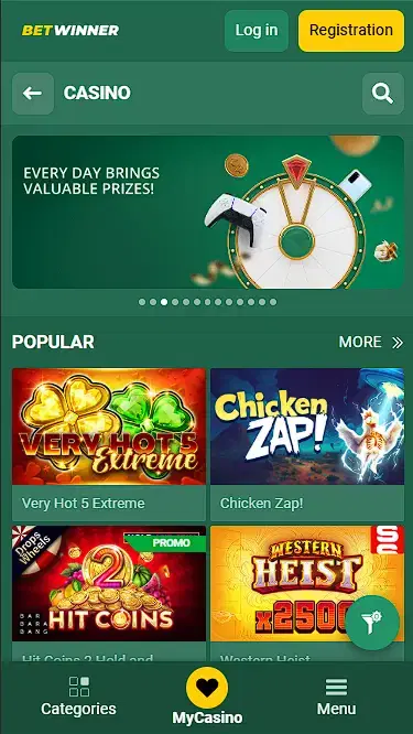 betwinner slots