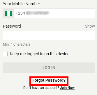 Forgot Password?