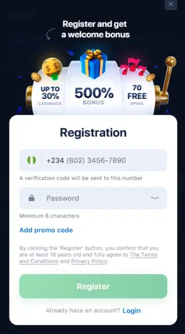 How can I register on 1win Nigeria?