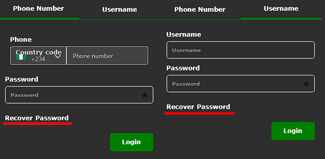 Reset password