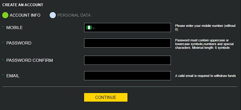 Account Information and Personal Information