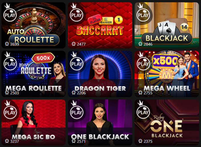 "Live-Drops Wins" section in the casino at Bangbet