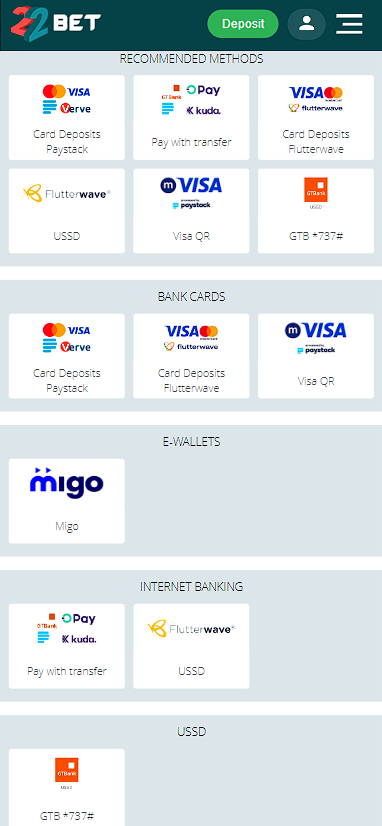 Payment methods