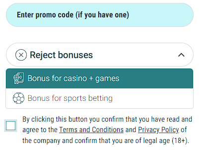 Welcome bonuses 22bet