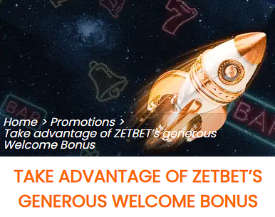 ZetBet casino welcome bonus