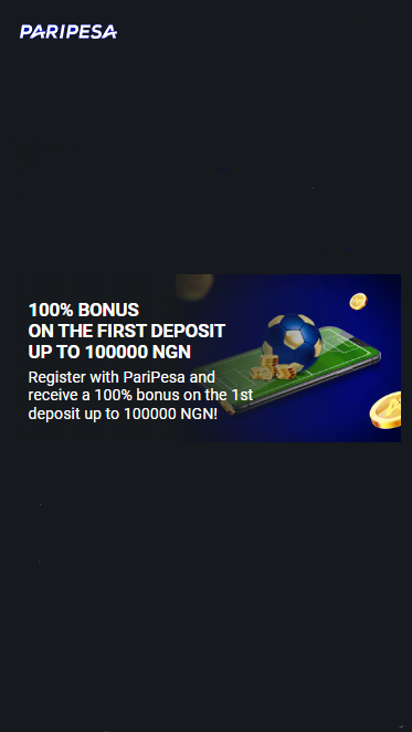 The first welcome 100% "First Deposit" bonus