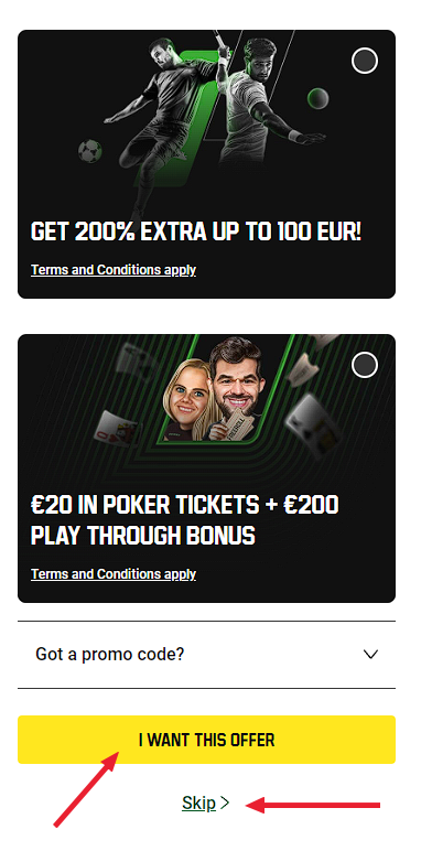 welcome bonus Unibet and promo code