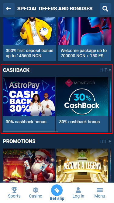 Opportunities of 1xbet loyalty program. Cashback