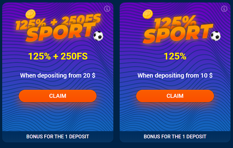 Sport bonuses