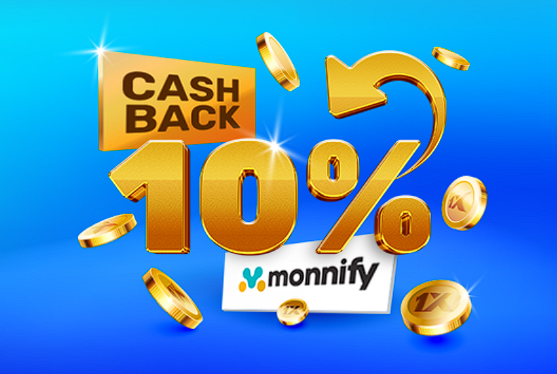 10% cashback 1xbet