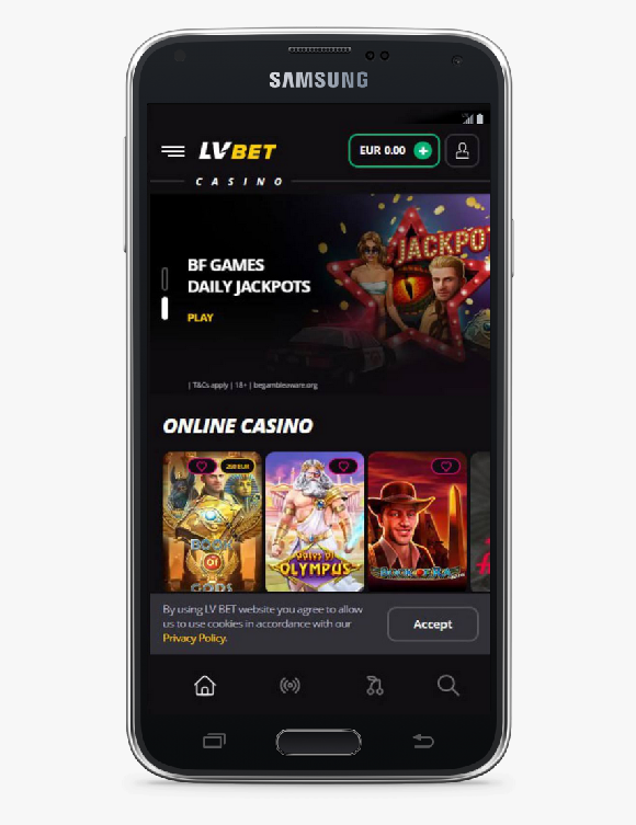 LV Bet mobile app