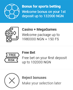 Megapari bonuses