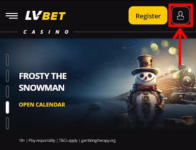 Log in on LV BET