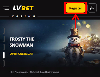 Register on LV BET