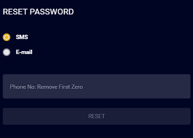 Reset Password 