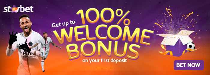 100% Welcome Bonus Starbet