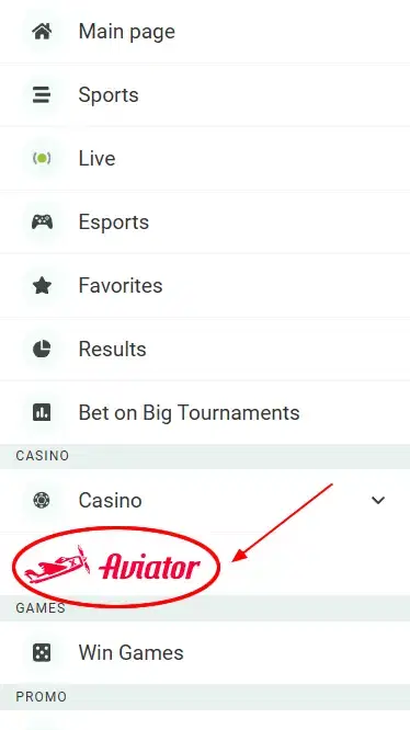 Betwinner Aviator Button