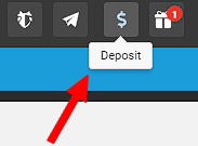 deposit button