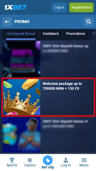 1xbet casino bonus
