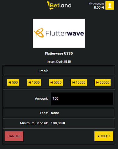 Deposit and withdrawal limits