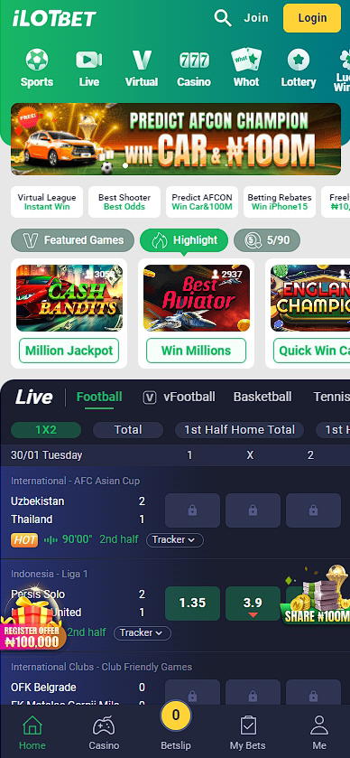 iLOTbet mobile version