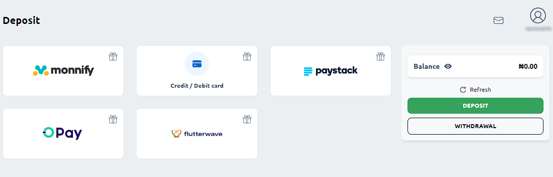 Payment methods Betano