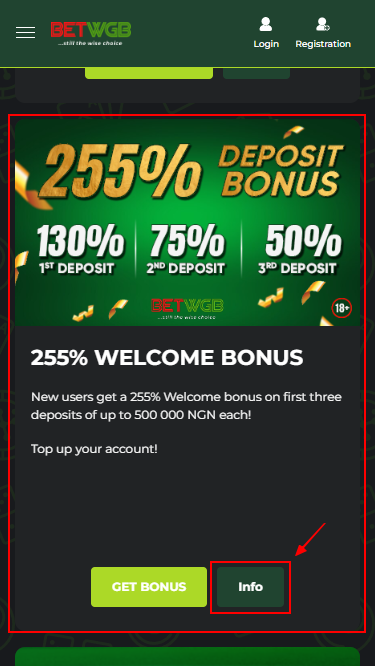 Welcome 255% Winners Golden Bet Welcome Bonus