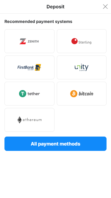 Betmaster payment methods 