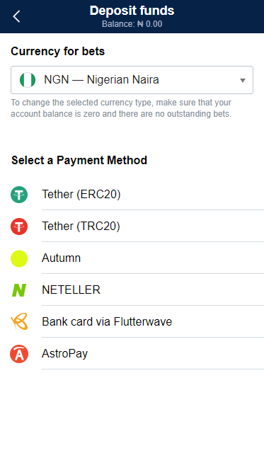 Marathonbet payment methods