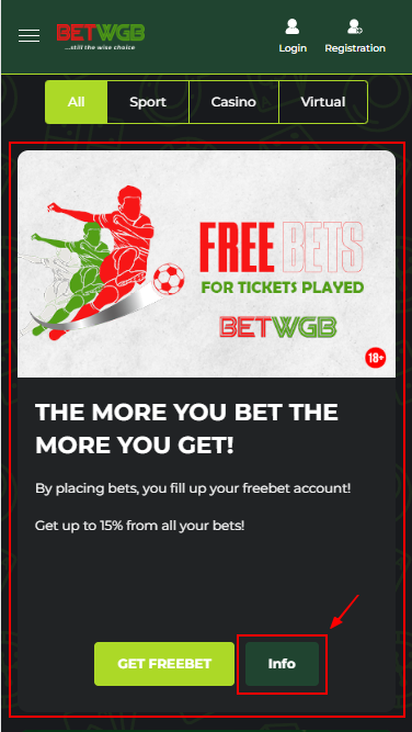 Free Bets For Ticket's Played BetWGB